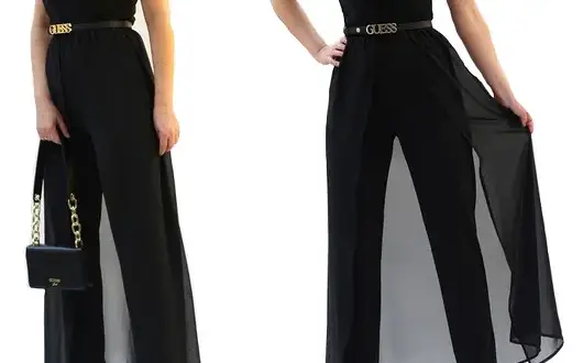 Elegancki kombinezon z trenem – wybór idealny na każdą wyjątkową okazję